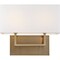 Nuvo Tribeca 2-Light Vanity - Burnished Brass Finish with White Linen Shade 60/6717 - alternate 4