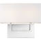 Nuvo Tribeca 2-Light Vanity - Polished Nickel Finish with White Linen Shade 60/6718 - alternate 4