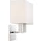 Nuvo Tribeca 2-Light Vanity - Polished Nickel Finish with White Linen Shade 60/6718 - alternate 5