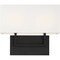 Nuvo Tribeca 2-Light Vanity - Aged Bronze Finish with White Linen Shade 60/6719 - alternate 2