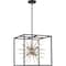 Nuvo Spirefly 6-Light Pendant Fixture - Matte Black and Burnished Brass Finish 60/6730 - alternate 1
