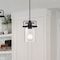 Nuvo Antebellum 1-Light Mini Pendant Fixture - Matte Black Finish with Clear Glass 60/6732 - alternate 3