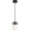 Nuvo Antebellum 1-Light Mini Pendant Fixture - Black and Aged Gold Finish with Clear Glass 60/6733 - alternate 4