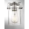 Nuvo Antebellum 1-Light Mini Pendant Fixture - Polished Nickel with Clear Glass 60/6734 - alternate 3