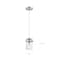 Nuvo Antebellum 1-Light Mini Pendant Fixture - Polished Nickel with Clear Glass 60/6734 - alternate 5