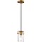 Nuvo Antebellum 1-Light Mini Pendant Fixture - Vintage Brass Finish with Clear Glass 60/6735 - alternate 3