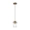 Nuvo Antebellum 1-Light Mini Pendant Fixture - Vintage Brass Finish with Clear Glass 60/6735 - alternate 1