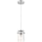 Nuvo Antebellum 1-Light Mini Pendant Fixture - Brushed Nickel Finish with Clear Glass 60/6736 - alternate 1