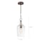 Nuvo Hartley 1-Light Pendant Fixture - Antique Copper Finish with Clear Glass 60/6748 - alternate 2