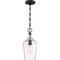 Nuvo Hartley 1-Light Pendant Fixture Matte Black Finish with Clear Glass 60/6749 - alternate 3