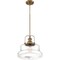 Nuvo Basel 1-Light Pendant Fixture - Burnished Brass Finish with Clear Glass 60/6757 - alternate 6
