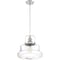 Nuvo Basel 1-Light Pendant Fixture - Polished Nickel Finish with Clear Glass 60/6758 - alternate 2