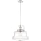 Nuvo Basel 1-Light Pendant Fixture - Polished Nickel Finish with Clear Glass 60/6758 - alternate 4