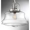 Nuvo Basel 1-Light Pendant Fixture - Polished Nickel Finish with Clear Glass 60/6758 - alternate 5