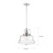 Nuvo Basel 1-Light Pendant Fixture - Polished Nickel Finish with Clear Glass 60/6758 - alternate 6