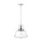 Nuvo Basel 1-Light Pendant Fixture - Polished Nickel Finish with Clear Glass 60/6758 - alternate 1