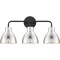 Nuvo Sloan 3-Light Vanity - Matte Black Finish with Polished Nickel Shade 60/6773 - alternate 5