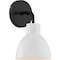 Nuvo Sloan 1-Light Vanity - Matte Black Finish with White Shade 60/6784 - alternate 1