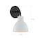 Nuvo Sloan 1-Light Vanity - Matte Black Finish with White Shade 60/6784 - alternate 2