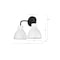 Nuvo Sloan 2-Light Vanity - Matte Black Finish with White Shade 60/6785 - alternate 8