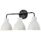Nuvo Sloan 3-Light Vanity - Matte Black Finish with White Shade 60/6786 - alternate 7