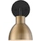 Nuvo Sloan 1-Light Vanity - Matte Black and Burnished Brass Finish 60/6791 - alternate 6