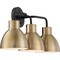 Nuvo Sloan 3-Light Vanity - Matte Black and Burnished Brass Finish 60/6793 - alternate 4