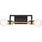 Nuvo Intention 2-Light Vanity - Warm Brass and Black Finish 60/6972 - alternate 2