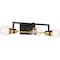 Nuvo Intention 3-Light Vanity - Warm Brass and Black Finish 60/6973 - alternate 5