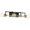 Nuvo Intention 4-Light Vanity - Warm Brass and Black Finish 60/6974 - alternate 2