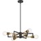 Nuvo Intention 6-Light Chandelier - Warm Brass and Black Finish 60/6976 - alternate 3