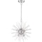 Nuvo Cirrus 6-Light Chandelier - Polished Nickel Finish with Glass Rods 60/6991 - alternate 6
