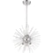 Nuvo Cirrus 6-Light Chandelier - Polished Nickel Finish with Glass Rods 60/6991 - alternate 4