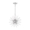 Nuvo Cirrus 6-Light Chandelier - Polished Nickel Finish with Glass Rods 60/6991 - alternate 1