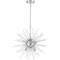 Nuvo Cirrus 8-Light Chandelier - Polished Nickel Finish with Glass Rods 60/6993 - alternate 1
