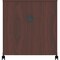 Lorell Mobile Machine Stand W/Shelf, Mahogany LLR60268 - alternate 2