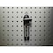 Triton Products 1 In. Single Rod 30 Degree Bend Stainless Steel Pegboard Hook for Stainless Steel LocBoard, PK3 61113 - alternate 6