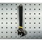 Triton Products 1 In. Single Rod 30 Degree Bend Stainless Steel Pegboard Hook for Stainless Steel LocBoard, PK3 61113 - alternate 4