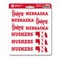 Fanmats University of Nebraska Mini Decal Sticker, PK12 61180 - alternate 1