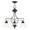 Livex Lighting Coronado 3 Light Bronze Convertible Dinette Chandelier/Ceiling Mount 6133-07 - alternate 1