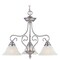 Livex Lighting Coronado 3 Light Brushed Nickel Chandeli 6133-91 - alternate 1
