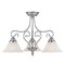 Livex Lighting Coronado 3 Light Brushed Nickel Chandeli 6133-91 - alternate 2