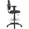 Boss B1691 Drafting Chair, Black Seat, Black Back, 25" W 25" L 49-1/2" H, Adjustable, Fabric Seat B1691-BK - alternate 3