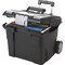 Storex File Storage Box on Wheels 61507U01C - alternate 1
