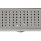 Oatey Designline 36 in. Stainless Steel Linear Drain Square Grate DLS2360R2 - alternate 2
