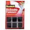 Scotch Reclosable Fastener Shape, Square, Acrylic Adhesive, 7/8 in, 7/8 in W, Black, 24 PK RF7121X - alternate 2