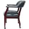 Boss Ivy League Executive Chair, Blue Back, 24 in W 26" L 31" H, Fixed, Vinyl Seat B9545-BE - alternate 4