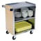 Lakeside Stainless Enclosed Bussing Cart, 3 Shelf, 300 lb Capacity, 18"x27" 622 - alternate 3