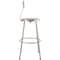 National Public Seating Round Stool with Backrest, Height 30"Gray 6230B - alternate 3