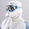Kimtech Cleanroom Mask, Dual, Non-Adjustable Strap, Metal Nose Clip, White, M, 300 PK 62484 - alternate 3